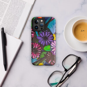 Tough case for iPhone® [15, 15Plus, 15Pro, and 15ProMax] - "Flowers"