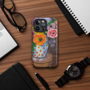 Tough case for iPhone® [15, 15Plus, 15Pro, and 15ProMax] - "Sweet Flowers"
