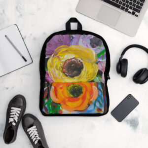 Backpack featuring artwork by Annalisa - "Sweet Flowers"
