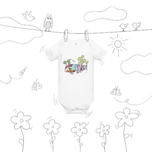 Baby short sleeve one piece - "Caravan Life"