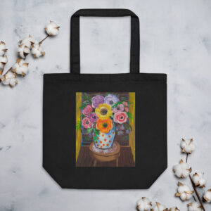 Eco Tote Bag featuring artwork by Annalisa - "Sweet Flowers"
