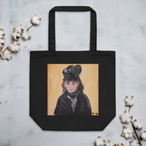 Eco Tote Bag featuring artwork by Annalisa - "A French Lady"
