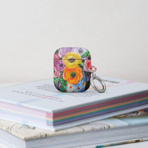 Case for AirPods® featuring artwork by Annalisa - "Sweet Flowers"