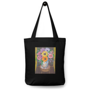 Cotton tote bag featuring artwork by Annalisa - "Sweet Flowers"