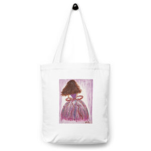 Cotton tote bag featuring artwork by Annalisa - "Dancing Girl"