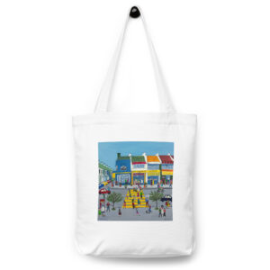 Cotton tote bag featuring artwork by Annalisa - "London Life"